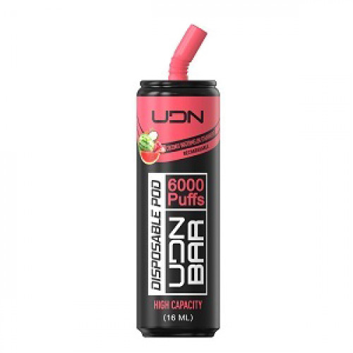 Электронная сигарета UDN BAR Coconut Watermelon Strawberry 6000 затяжек (УДН Бар Кокос Арбуз Клубника)