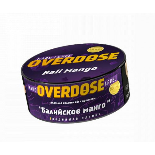 Табак для кальяна Overdose – Bali Mango 25 гр.